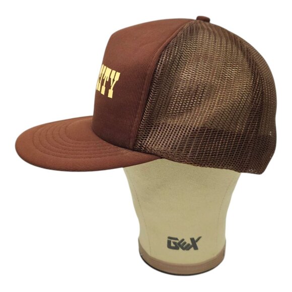 Carpet City Mesh Snapback Cap Vintage 90s Trucker Logo Baseball Foam Hat Kap II - Picture 10 of 13